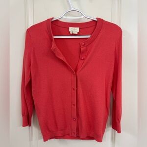 Kate Spade Vibrant Coral Cardigan